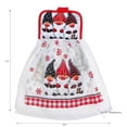thumbnail image 2 of Maison Concepts Christmas Tie Hand Towel Triple Gnome - Set of 4 (15L X 17W X 0.75H), 2 of 2