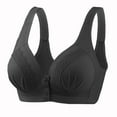 thumbnail image 3 of LIaqionyy 4Pcs Womens Snap Front Bras Comfy Breathable Everyday Bralettes No Underwire Sleep Sports Bras, 3 of 8