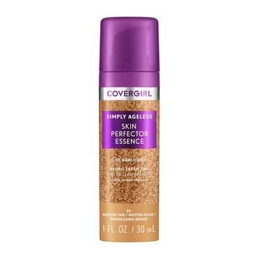 COVERGIRL Simply Ageless Skin Perfector Essence, 50 Medium-Tan, 1 fl oz