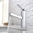 thumbnail image 4 of KAIYING Robinet de Lavabo de Salle de Bain à une Poignée avec Pulvérisateur Extractible, Bec Rotatif, Mitigeur de Lavabo à Bec Rétractable pour Eau Chaude et Froide (Régulier, Chrome), 4 of 6