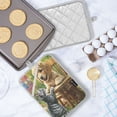 thumbnail image 5 of BZSMCE Pot Holder Oven Mitts Cooking Baking Playful Pals Creative Pattern Size:7x9.8in, 5 of 7