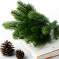 thumbnail image 4 of Ramas de pino artificial Ramas de abeto artificial Ramas de abeto artificial Guirnalda de agujas Suministros de bricolaje para la decoración del jardín del hogar de Navidad 50pcs PVC 30pcs 24x8cm Xemadio LL-1947-2, 4 of 6