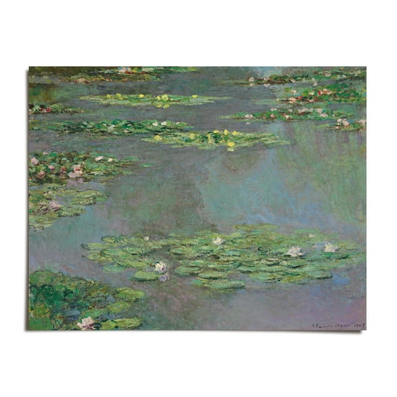 Water Lilies - Claude Monet - 8x10 - Wall Art Print - UNFRAMED