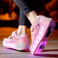 thumbnail image 6 of KOFUBOKE Child Teen Roller Skates Double Wheel Shoes Light Up LED shoe 6 size, 6 of 8