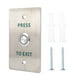 thumbnail image 2 of Presenso El Botón de Liberació, el interruptor de Acceso de Metal del Botón, El interruptor de Diseño de Moda de Accesón Electrónico para la Seguridad del Control de Acceso, 2 of 7