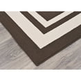thumbnail image 7 of Garland Rug Borderline Polypropylene Mocha/Tan Indoor/Outdoor Accent Rug, 24" x 40", 7 of 7