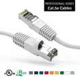 thumbnail image 4 of Cat5E Shielded Ethernet Patch Cable White 0.5ft - Internet Cable Snagless Boot Network Wire - High Speed Ethernet Patch Cable 350MHz FTP Cord - 4 UTP 24AWG Stranded Pure Copper Wire, 4 of 5