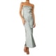 thumbnail image 2 of Txlixc Vestido con Hombros Descubiertos para Mujer, Color sólido Sin Espalda Correa elástica Superficie de Seda Una Pieza Elegante Vestido Largo de una Pieza Txlixc  Casual, 2 of 6