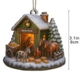 thumbnail image 6 of Cozy Farm Cottage Christmas Ornament Decorative Pendant For Holiday Display, 6 of 6