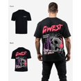 thumbnail image 2 of G West Mens Oversized Jams Of The Undead Tee Pink Size- Small, 2 of 5