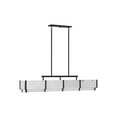 thumbnail image 2 of Black Cashmere Eight Light Linear Chandelier from the Orleans Collection, 2 of 4