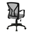 thumbnail image 3 of Monarch Specialties Office Chair, Swivel, Ergonomic, Armrests, Computer Desk, Work, Grey Mesh, 3 of 4