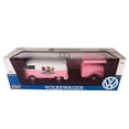thumbnail image 2 of Volkswagen T1 Delivery Van with Ice-Cream Trailer Pink and White "Ice-Cream Shop" 1/24 Diecast Model Car by Motormax, 2 of 4