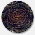 thumbnail image 1 of Designart Horloge Murale Moderne 'fleur Fractale Orange avec Verte', 1 of 6