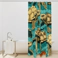 thumbnail image 2 of Sea Turtle Waterproof Bathroom Curtains Set with Hooks - Printed Shower Curtain for Bathroom Decoration, 2 of 5