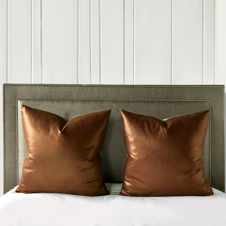 24x24 high quality Bronze Throw Pillow Cover