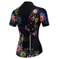 thumbnail image 4 of Camiseta de ciclismo para mujer, camiseta de ciclismo de montaña, ropa de montar, blusa de ciclista femenina de verano, ropa de ciclismo de carreras para mujer, color negro y rojo, 4 of 5