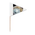 thumbnail image 1 of Cure-Dents Chat Triangle Expression Sans Aide Toppers Cupcake Drapeau, 1 of 3