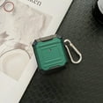 thumbnail image 3 of AirPods Pro 2019 Case Cover with Keychain, Allytech Hard Case Rugged Full-Body Shockproof PC + TPU Protective Portable Keychain Clip Front LED Visible Case for Airpods Pro, Darkgreen, 3 of 4