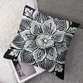 thumbnail image 7 of BANET Decorative Pillow Covers Pack of 2 Flower Throw Pillow Covers Square for Bedroom Sofa Couch 12x12in, 7 of 7