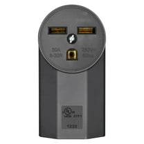 KYascend NEMA 6-30R Receptacle 2-Pole 3-Wire Surface Mount Range Power Receptacle, Industrial Grade 30A 125/250V UL Listed, Black