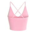 thumbnail image 4 of Made by Olivia Women's Seamless Padded Workout Sports Bra Cami Cropped Yoga Tank Top with Adjustable Straps, 4 of 7