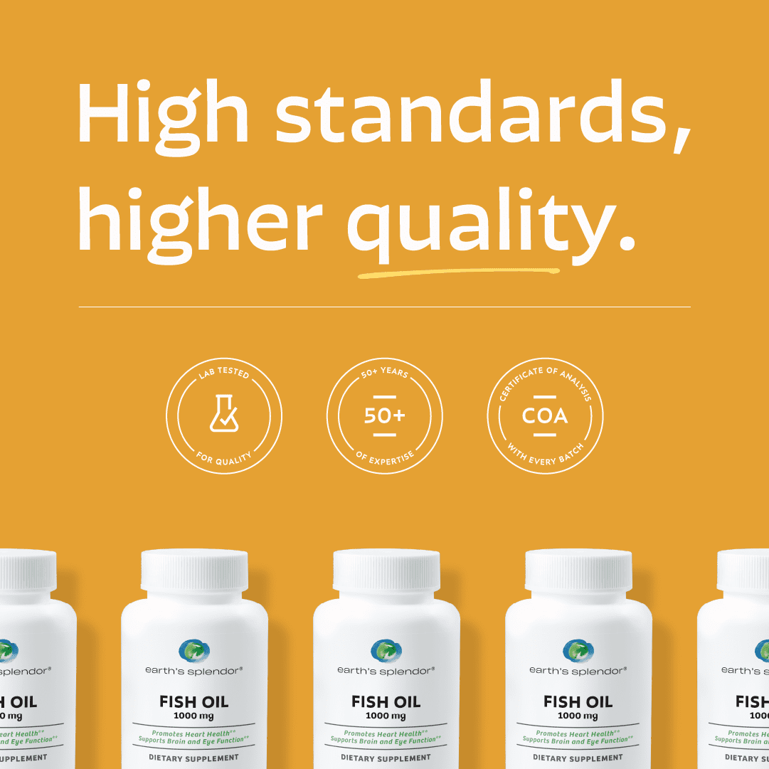 Fish Oil 1000 mg Omega-3 Supplement 500 mg EPA 250 mg DHA for Heart Brain & Eye Health 120 Enteric Coated Softgels
