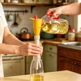 thumbnail image 3 of Extendable Silicone Kitchen Funnel, Clip‑On Bottle Filling Funnel, Spill‑Proof Bottle Filler Gadget Flexible Pouring Tool For Home Kitchen Countertop Liquid Transfer(Yellow-10.04"), 3 of 3