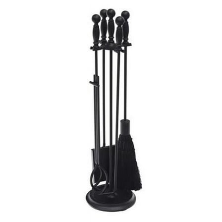 Achla Designs Minuteman International Chelmsford Fireplace Set of 4 Tools, 30.25 Inch Tall, Black