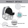 thumbnail image 4 of Elephant Patterned School Backpack - Waterproof Bookbag for College, Trendy Laptop Backpack for Work, Comfortable Straps, Cute Elephant Themed Gift, 4 of 6