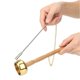 thumbnail image 2 of Brass hand bell with wooden handle and instrument for chanting Buddhist scriptures, 2 of 3