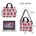 thumbnail image 3 of FORMRS 16" Laptop Bag Carrying Sleeve Case with Handle Travel Shoulder Briefcase, Cartoon Strawberry, 3 of 8