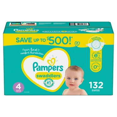 Pampers Swaddlers Diapers, Size N (Newborn up to first weeks), 174