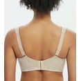 thumbnail image 5 of Exclare Women's Full Coverage Plus Size Comfort Double Support Unpadded Wirefree Minimizer Bra(Peacock tail Beige,46DD), 5 of 7