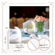 thumbnail image 5 of Letrero de arco acrílico transparente, 5 paquetes de letreros numéricos acrílicos en blanco con soporte Wedd, 5 of 5