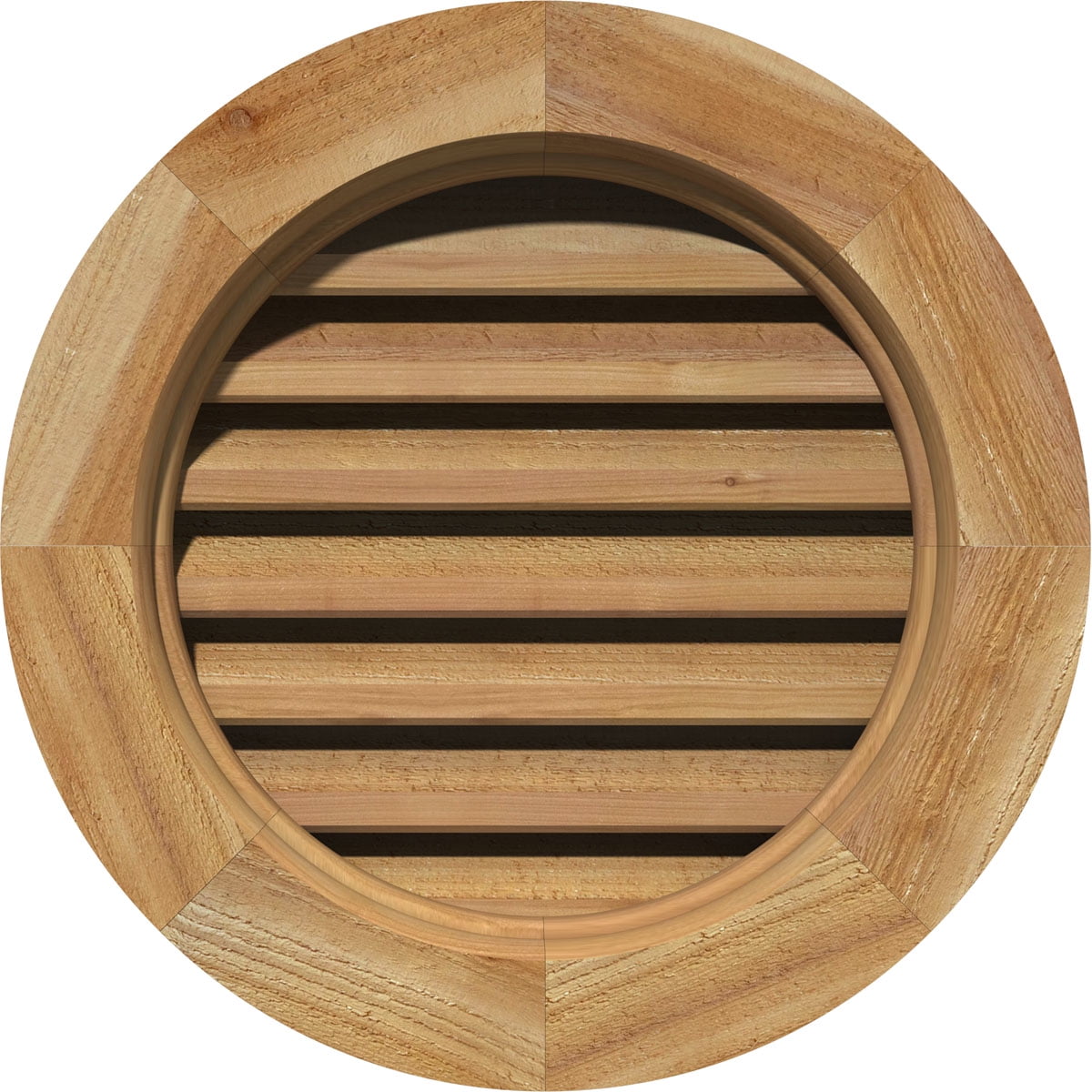 32"W x 32"H Round Gable Vent (37"W x 37"H Frame Size) Unfinished