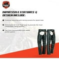 thumbnail image 6 of Daniel Smart Motorcycle Leather Chaps Grommet Detailing All Season Women’s Biker Pant with Customizable fit and Carry Pocket, 6 of 7
