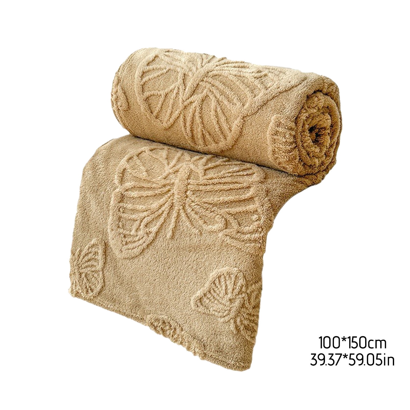 Summer Ultrasonic Cooler Quilt - Double Sided Cold Effect, Soft Bedspreads for All Seasons (Khaki, 39"x59")
