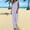 Purple plus size boho beach set a1, variant on Cagogo Women Plus Size 2 Piece Outfits V Neck Sleeveless Tank Top Wide Leg Pants Loose Casual Solid Boho Beach Set Summer Cruise Travel Lounge Wear, Blue 3XL