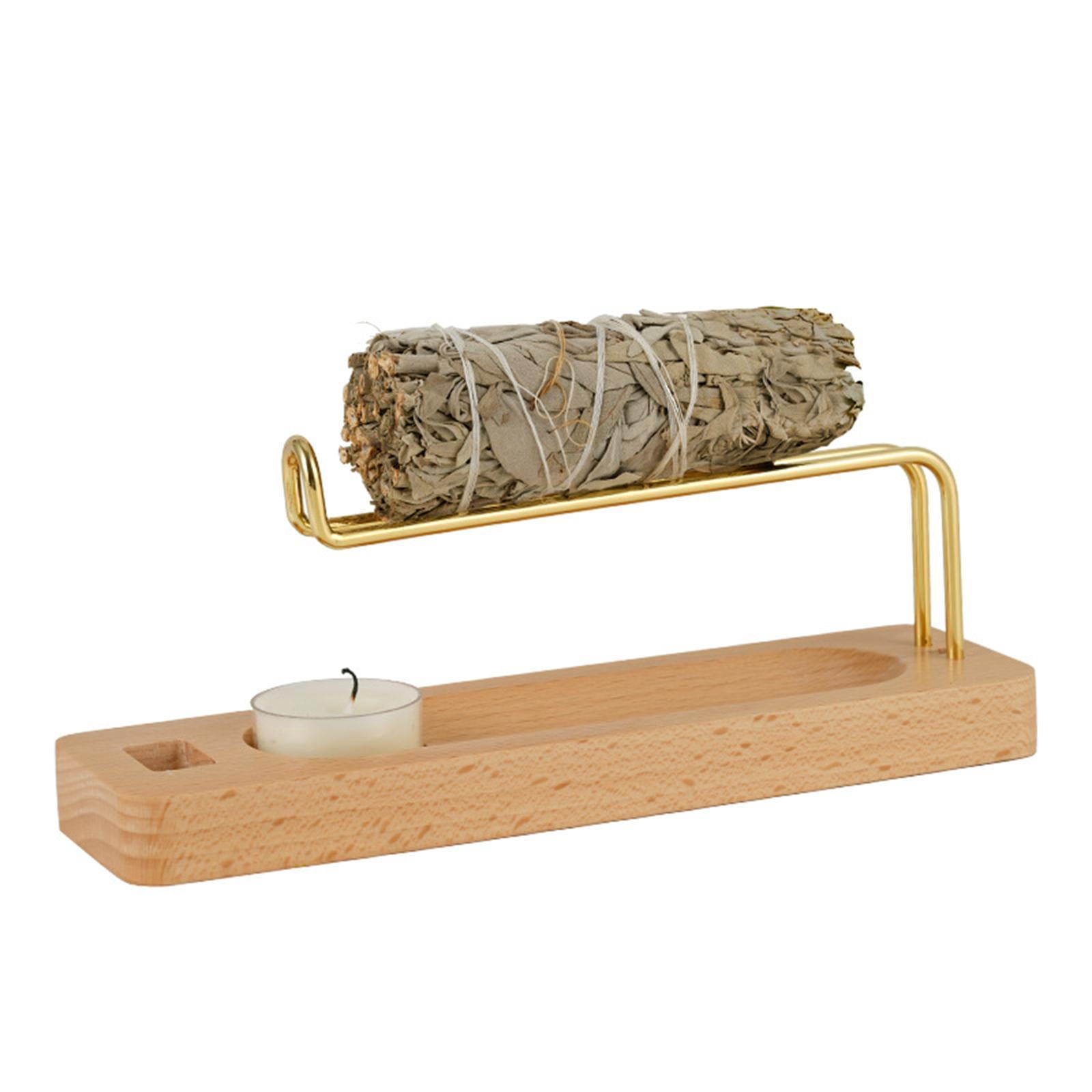 TISHITA Palo Santo Holder Incense Burner Yoga Decor Farmhouse Desk Gift Incense Burning for Incense Stick Furnishings Wooden Multiuse