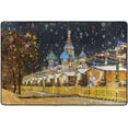 thumbnail image 4 of Dreamtimes Christmas Moscow Non-Slip Area Rug 72"x48", Winter Red Square Soft Non Slip Washable Floor Mats for Indoor Front Porch,Living Room, Bedroom,Kitchen, 4 of 7