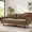 Brown, variant on Christopher Knight Home Modern 75.75" Loveseat Sofa, Chenille Couch with Cushion and Wooden Legs, Black