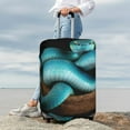 thumbnail image 7 of Hirioo Blue Viper Snake for Elasticity Suitcase Cover (No luggage Included) Durable Luggage Protector Fits 18-32 Inch Luggage-Small, 7 of 7