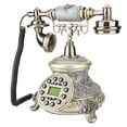 thumbnail image 2 of Classical Desk Phone, Novel Automatic Detection Fashionable EU Retro Style Landline, Telephone, For A Display, For A Gift, For A Special Decoration,, 2 of 8
