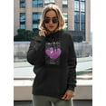 thumbnail image 2 of Flying 3D Smiles Techno Style Hoodie Women -Image by Shutterstock, Female XX-Large, 2 of 4