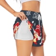 thumbnail image 3 of Lsque Cute Christmas Gnomes (2) Printed Women's Running Shorts with Liner Pockets,Elastic Quick Dry Workout Athletic Gym Yoga Shorts,Womens High Waist Shorts-Large, 3 of 9