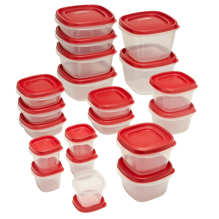 Rubbermaid Easy Find Lids 40-Piece Set Storage Containers, Clear –  ShopBobbys