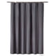 thumbnail image 1 of Cortina de ducha gris impermeable y antibacteriana de 240 x 200 cm, EVA, resistente al moho, lavable, 16 ganchos, sin PVC para bañera, 1 of 5