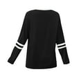 thumbnail image 5 of Women's Round Neck No Hood Sweatshirt, Long Sleeve Loose Fit Pullover Top with Breathable Comfort for Autumn Winter Season, Casual Daily Wear, Travel and Street Fashion Black L, 5 of 5