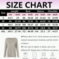 thumbnail image 3 of Towmus Long Sleeve Shirts for Women Fall Clothes Tunic Tops Loose Fit Dressy Crewneck Pullover Sweaters with Button Cross Hem, Grey, M, 3 of 6